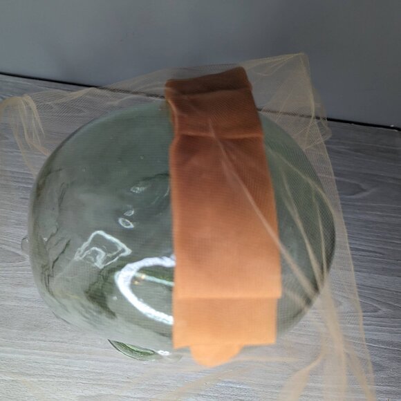 Vintage Rust/Orange Veiled Headband - Picture 5 of 5